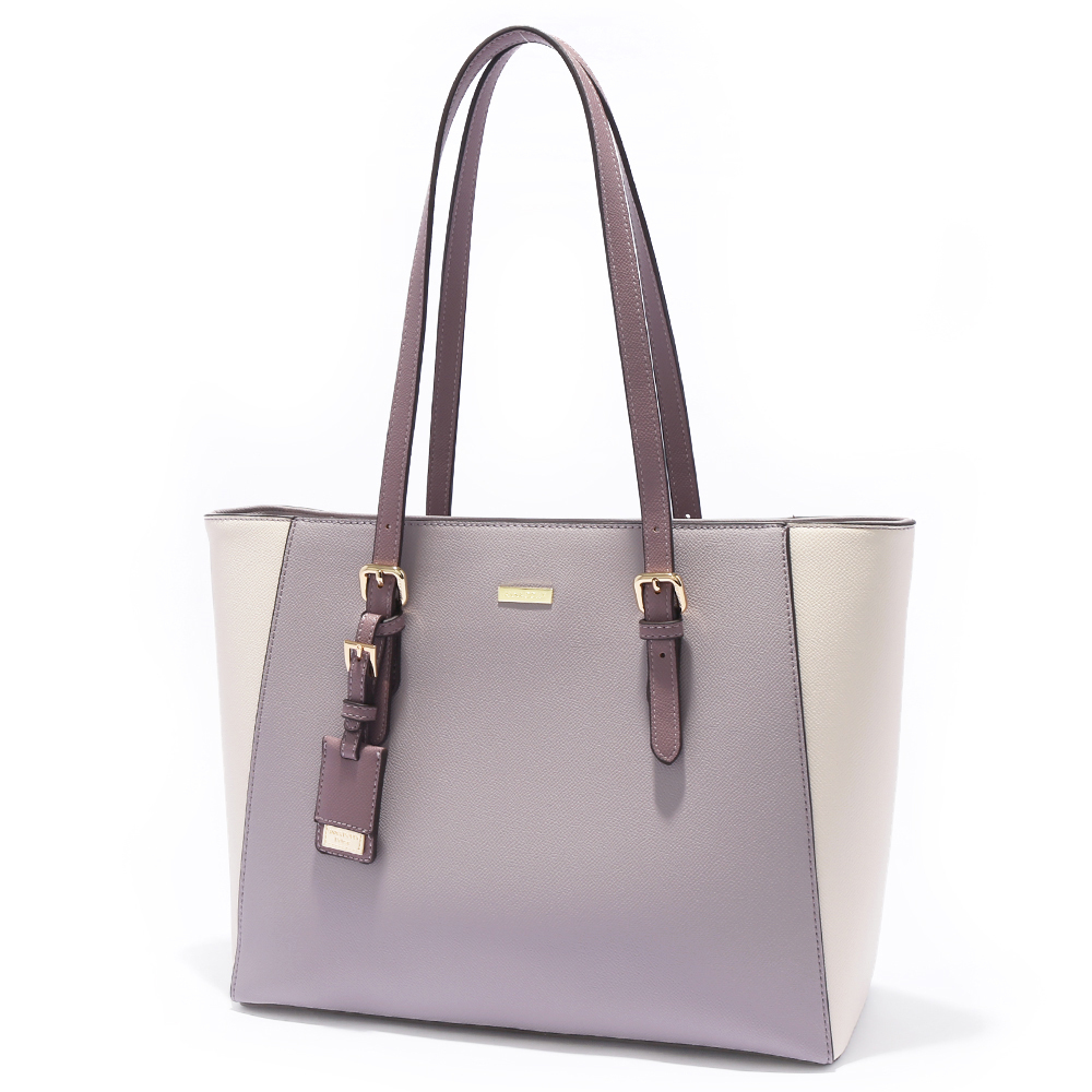 經典百搭通勤大托特包 奶霜薰衣草