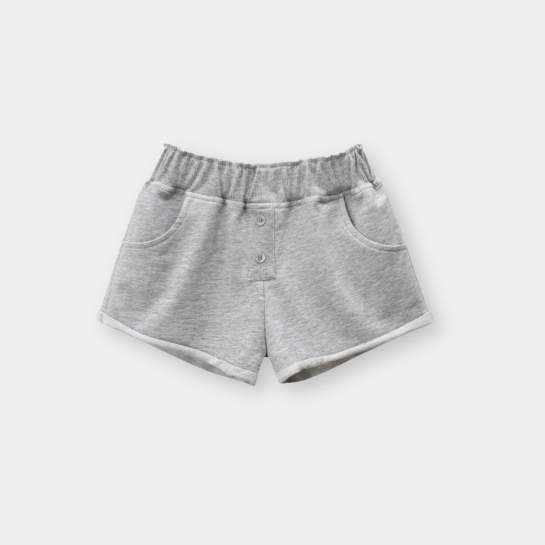 【限量】寬腰純色-夏季棉質短褲(90-140)