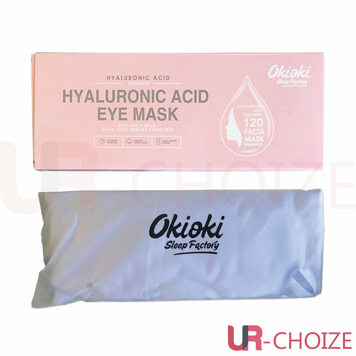 Okioki - 玻尿酸美容眼罩(薰衣草紫色) - (平行進口) 包裝略有瑕疵