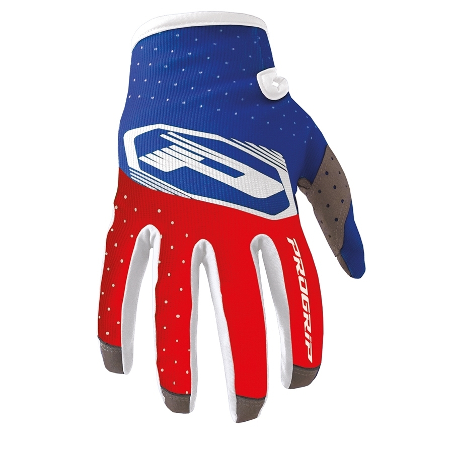 PROGRIP MX GLOVES RED/WHITE/BLUE 紅白藍 越野手套 布手套