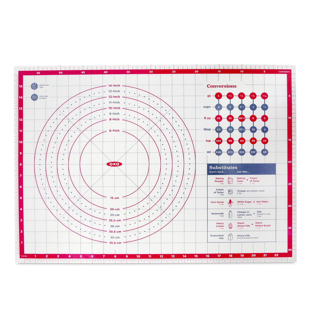 美國品牌OXO Good Grips 矽膠烘焙團墊 -11211300