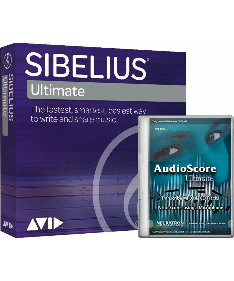 Avid Sibelius Ultimate + AudioScore Ultimate 樂曲轉換樂譜製作軟體