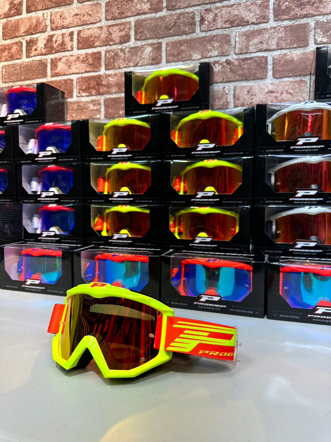 PROGRIP GOGGLES 3201 FL / FLUO YELLOW 螢光黃 越野風鏡 風鏡 眼鏡用