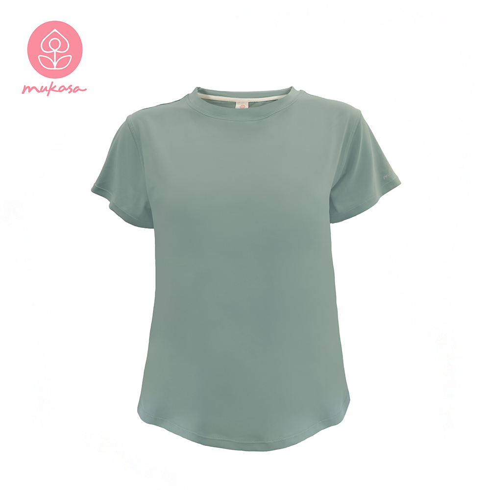 MUKASA 簡約短袖運動上衣-忘憂草 MUK-2204103
