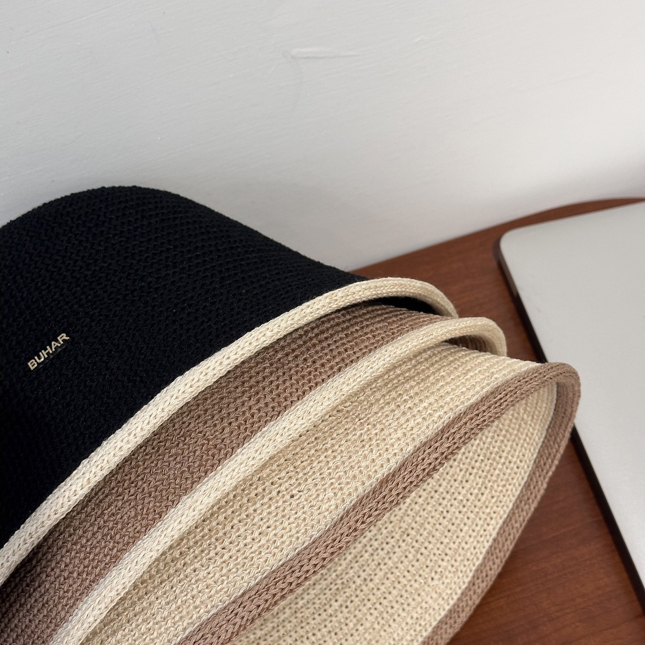 小香風撞色編織漁夫帽/三色