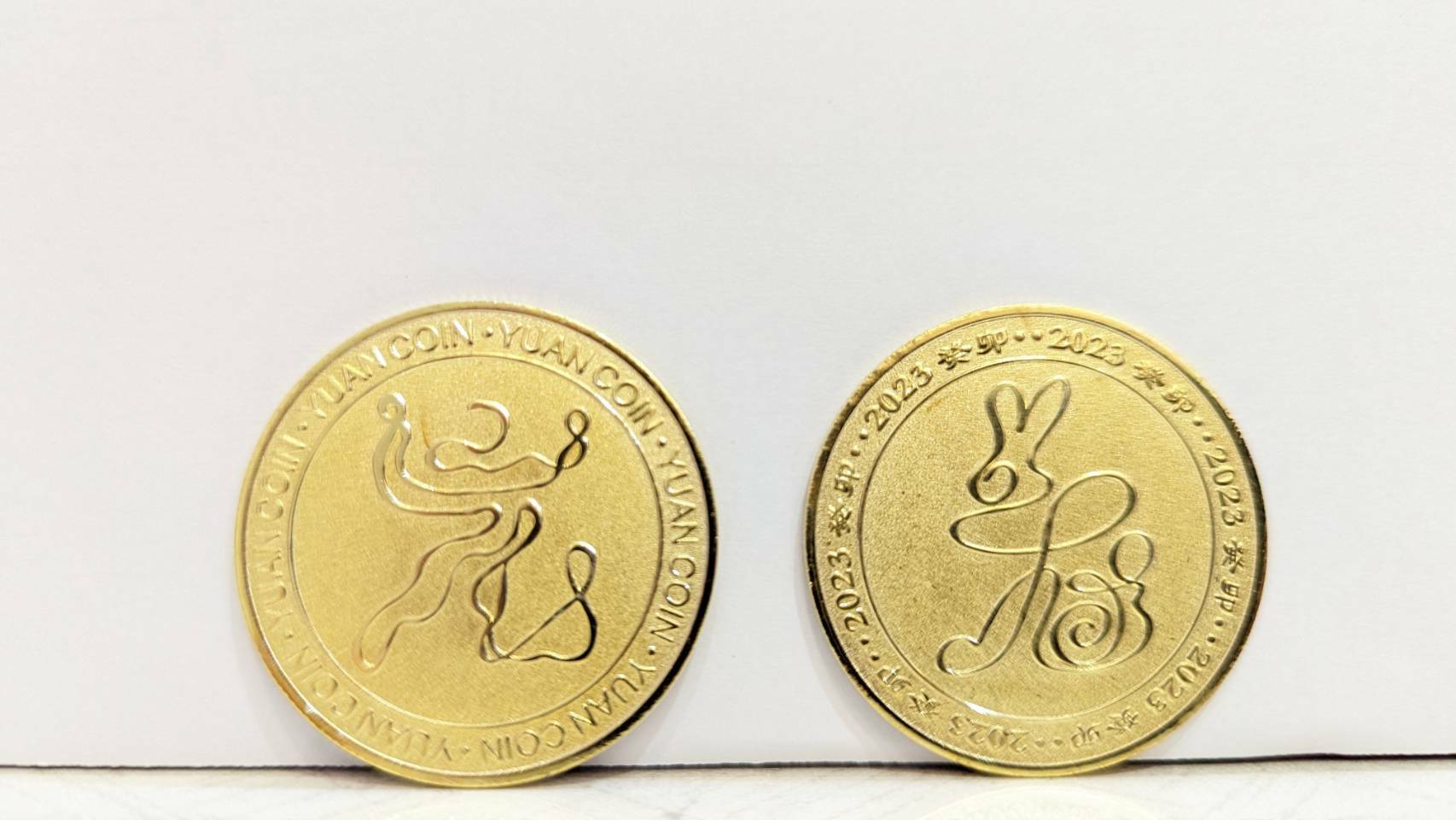 一筆畫設計系列 - 癸卯兔年紀念元幣