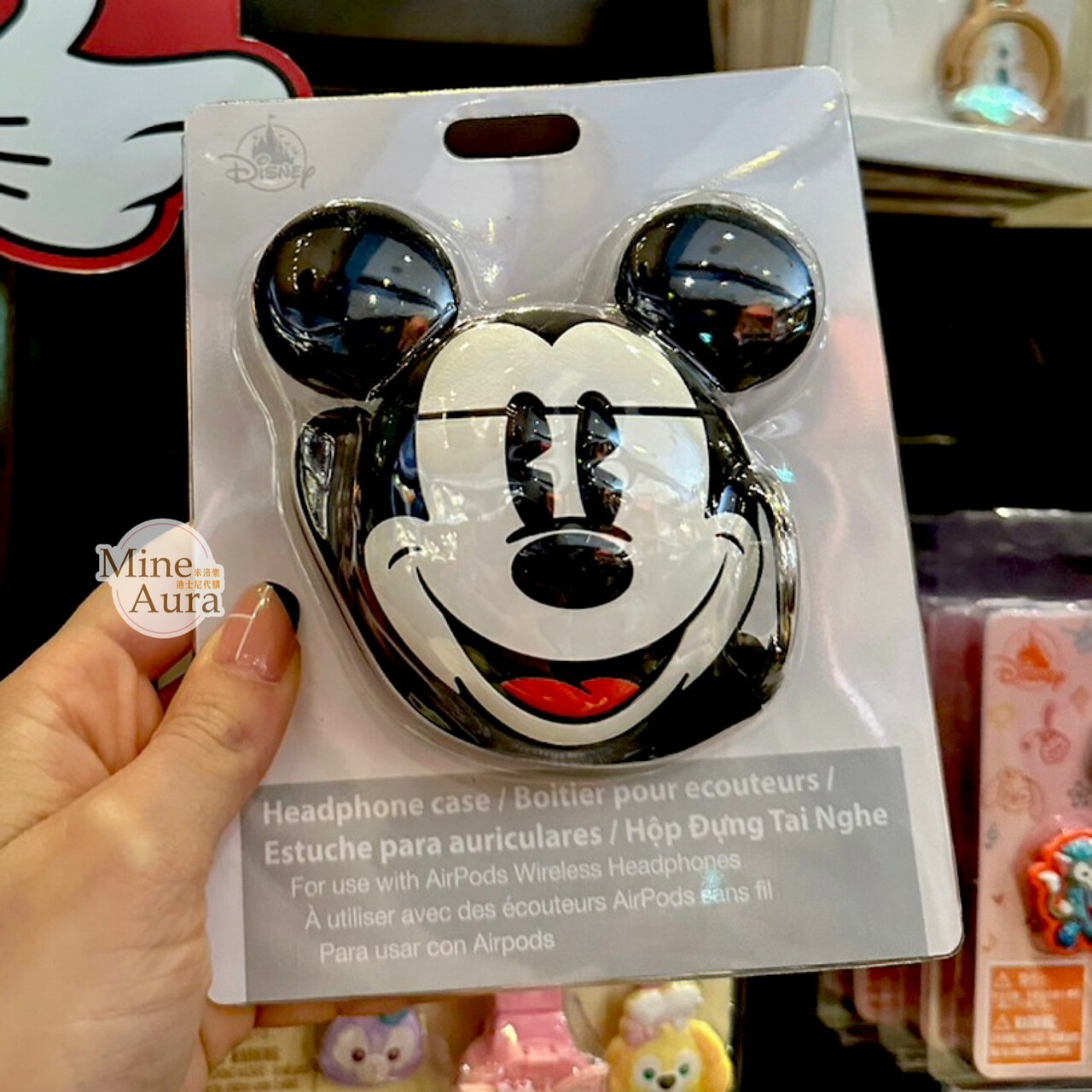 米奇 Mickey 大頭 造型 apple AirPods 耳機保護套 -香港迪士尼樂園