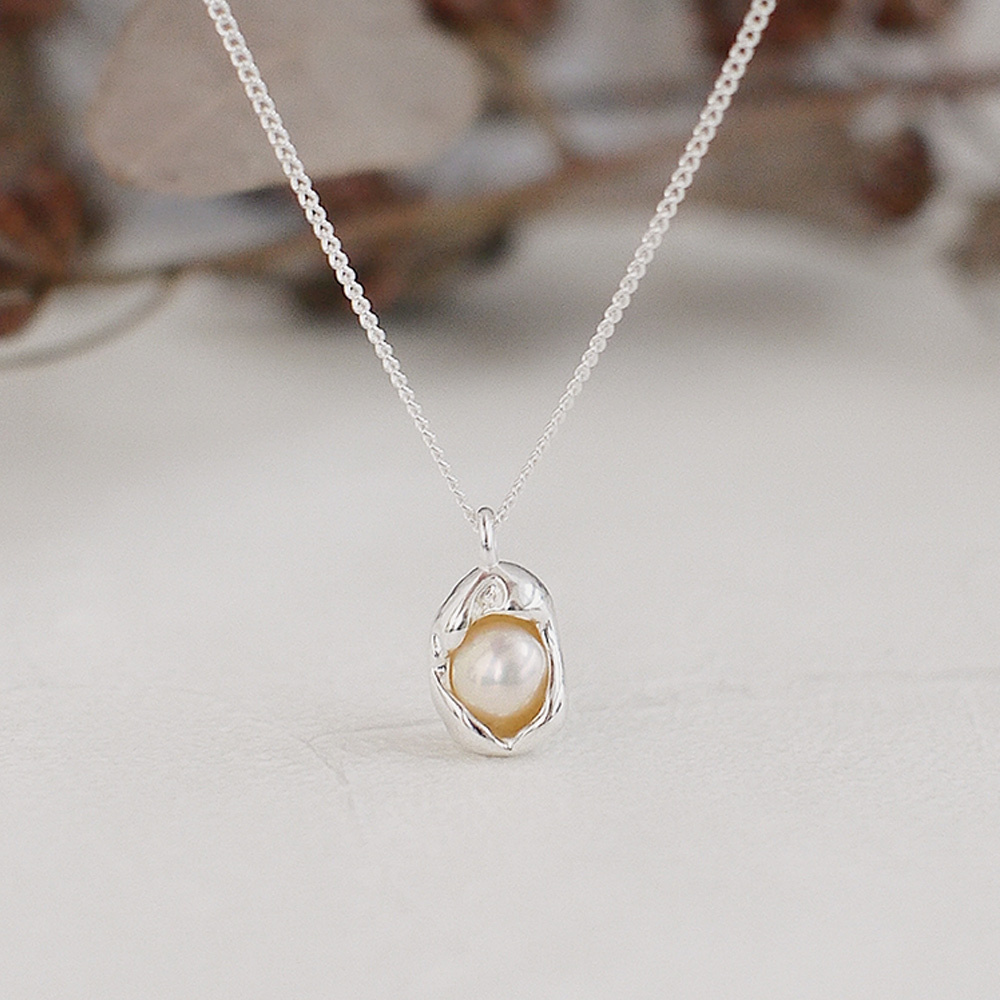 愛圍繞純銀項鍊(淡水珍珠)/SN918