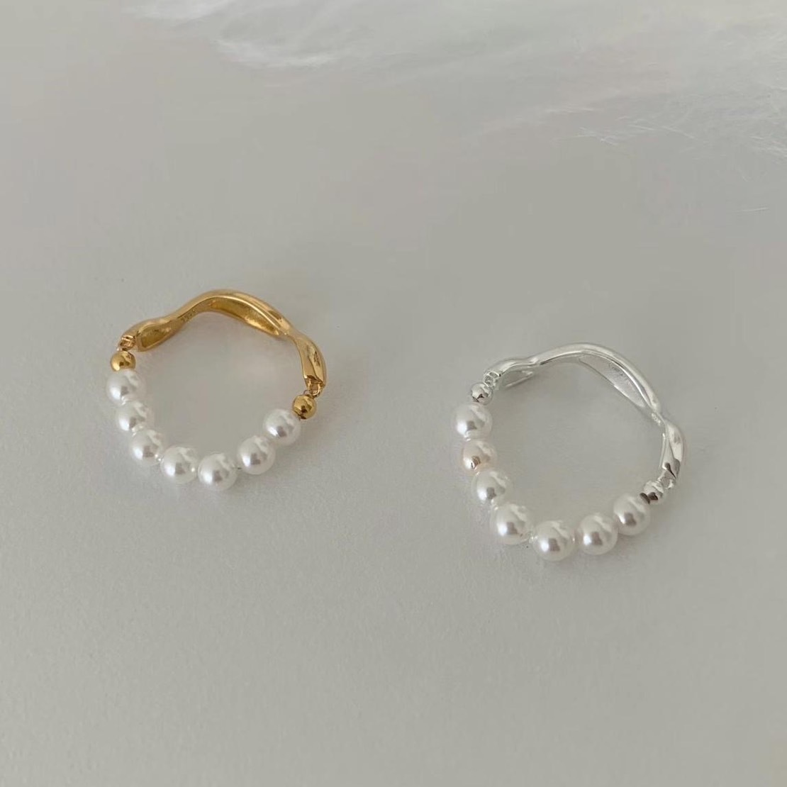 925 silver-A pearl Ring