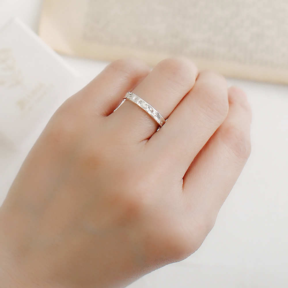 時光洗禮純銀戒指/SR957