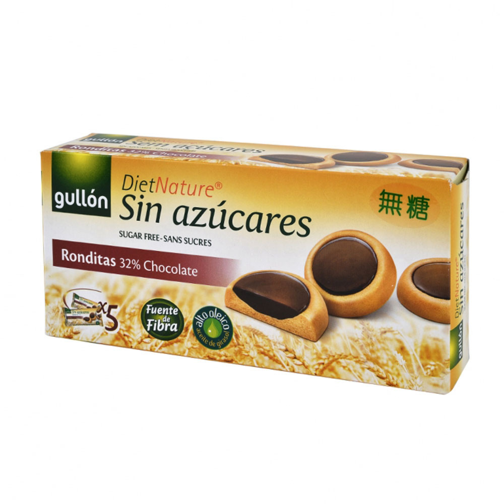 Y3: GULLON 無糖朱古力餡餅 186g