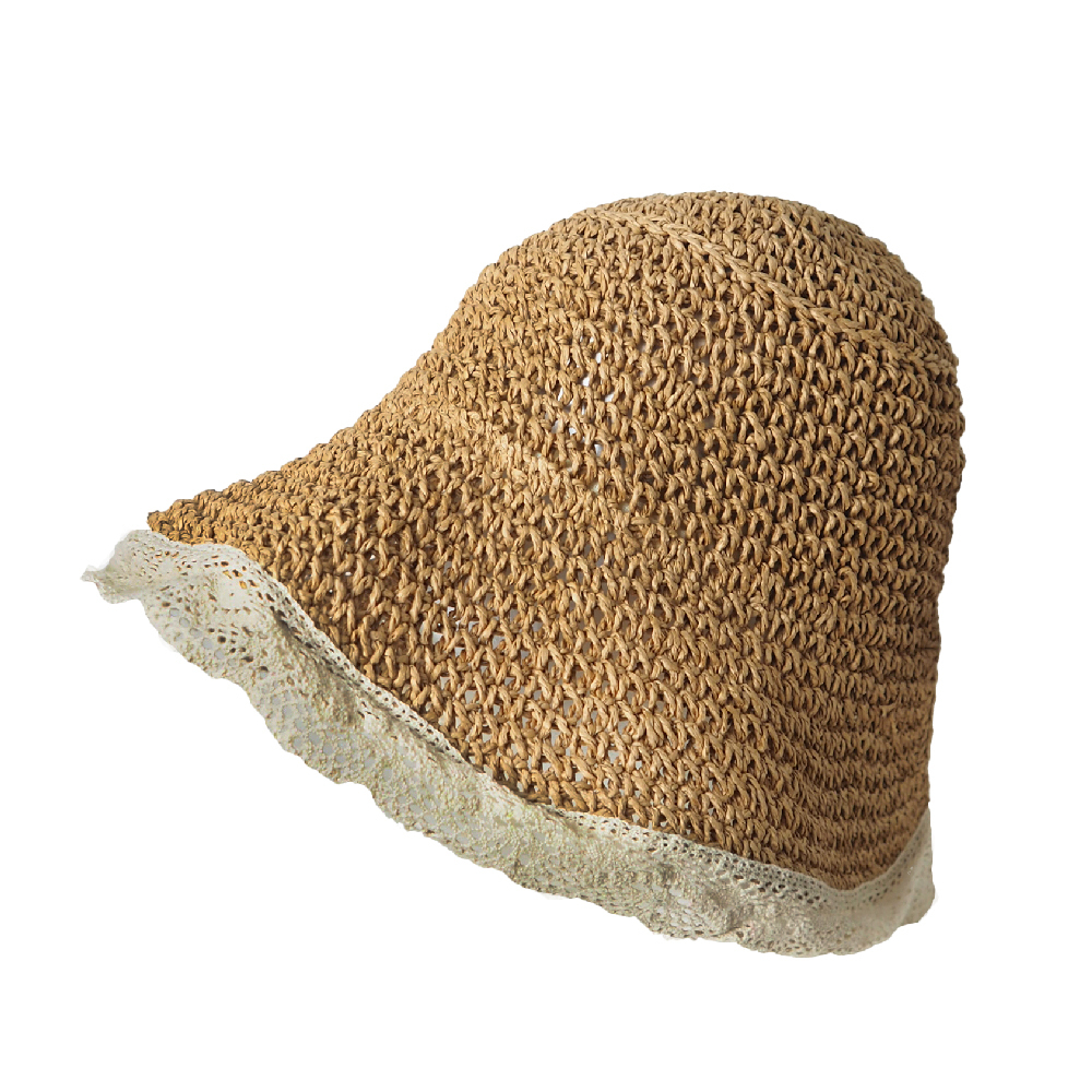 法式優雅草帽 (3色) 防曬配件/中性/遮陽帽/編織草帽/漁夫帽/透氣/露營/休閒 40CNR7558