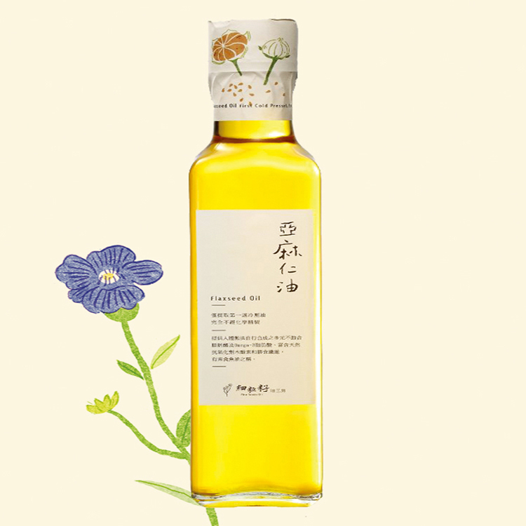 細粒籽油工房-100%冷壓鮮榨亞麻仁油 (富含Omega3素食魚油)