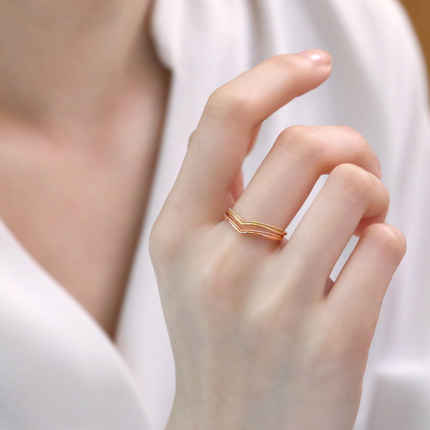 一見傾心 — K金戒指