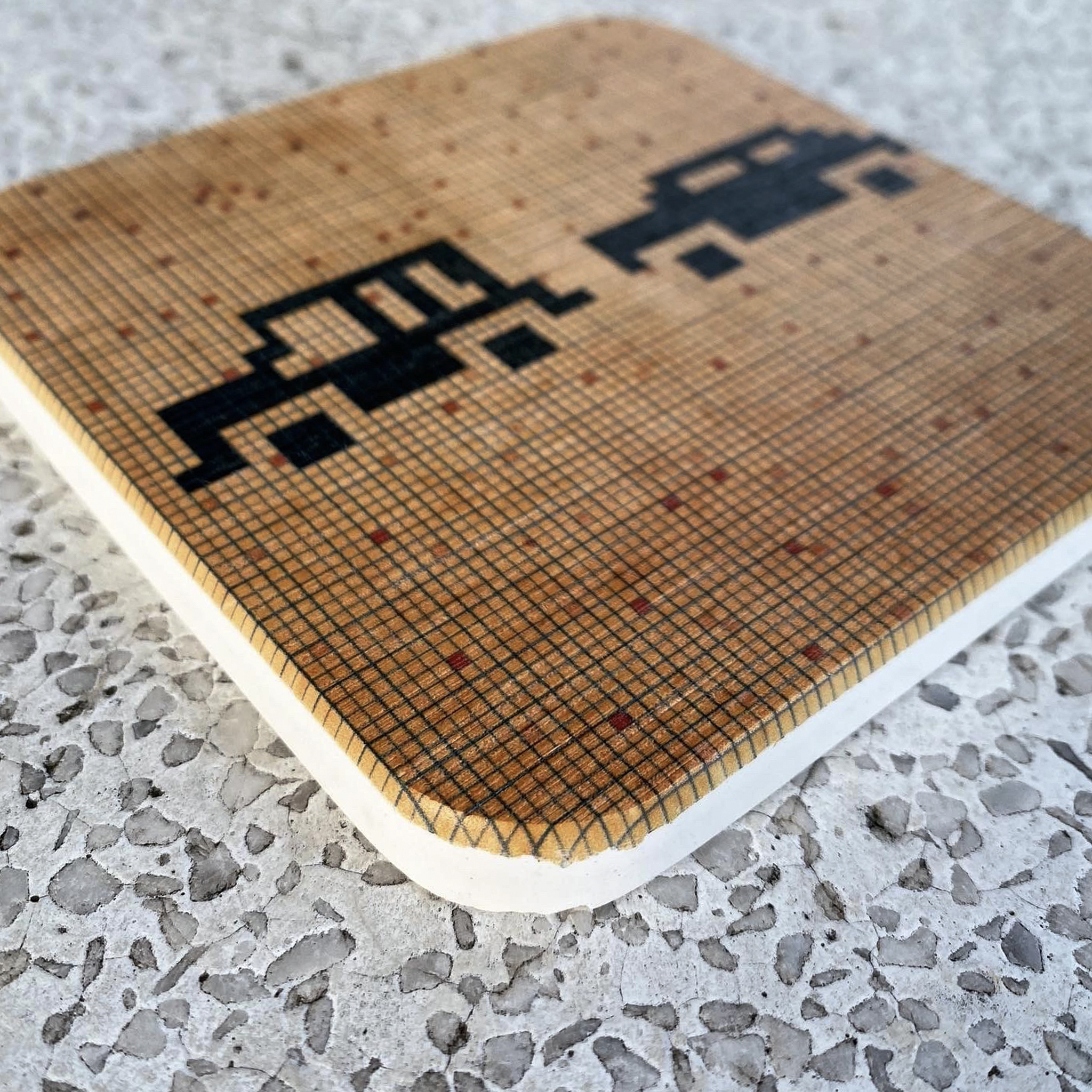 印象交易所 Wemember HK 珪藻土石紋杯墊 - 覆蓋記認的指示| 秦石邨| 凹凸手感| 送禮自用 | 香港設計 台灣製造