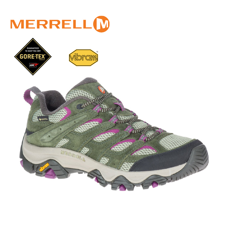 MERRELL 美國 035828 MOAB 3 GORE-TEX 防水多功能健行鞋 女款 藻綠 防水透氣/乾爽舒適/戶外健行 33ML035828