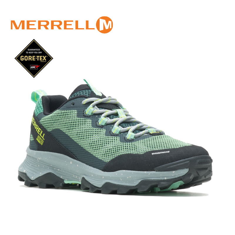 MERRELL 美國 067372 SPEED STRIKE GORE-TEX® 女款 經典登山健行鞋 羅勒綠 33ML067372