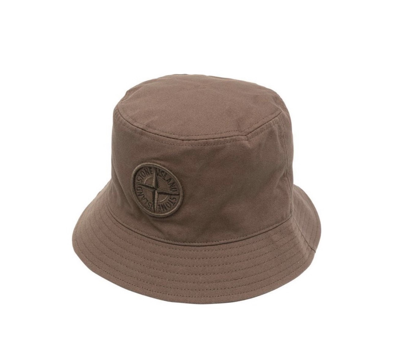 代購 STONE ISLAND 經典LOGO刺繡 漁夫帽 男款 咖啡色 MAR-