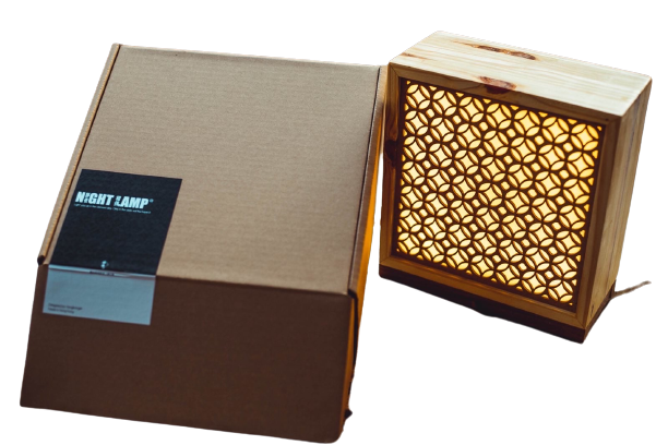 印象交易所 Wemember HK 靜夜相伴通風牆花紋環保木夜燈| 廢棄木卡板循環再造| USB電源 LED燈帶| 香港設計 香港製造