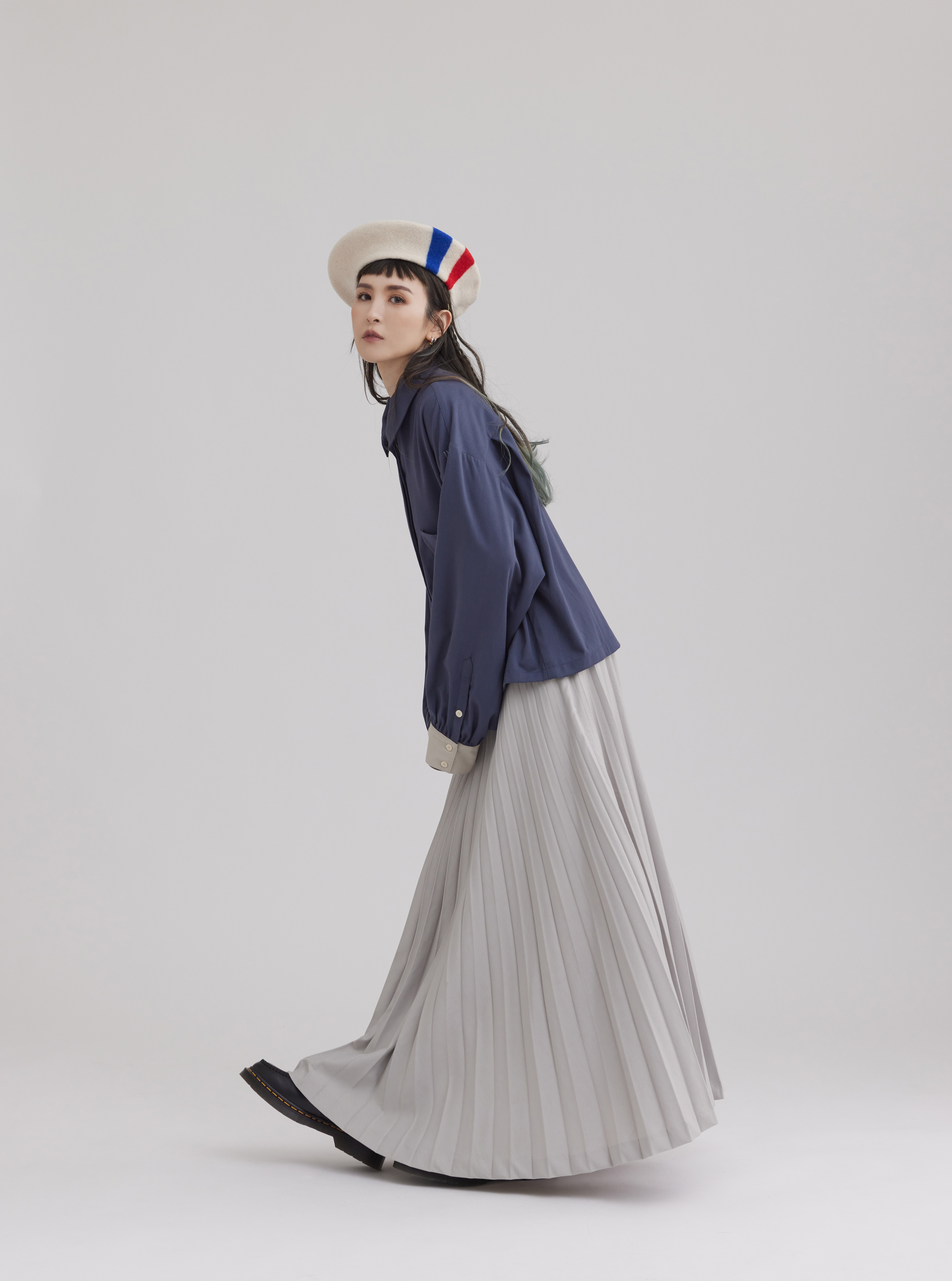 Pleated Maxi Skirt | Vanilla