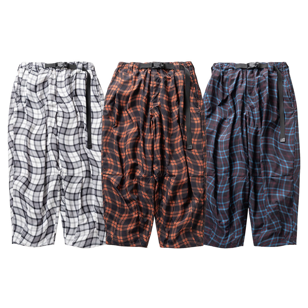 TBPR 23S/S WAVY PLAID BALLOON PANTS