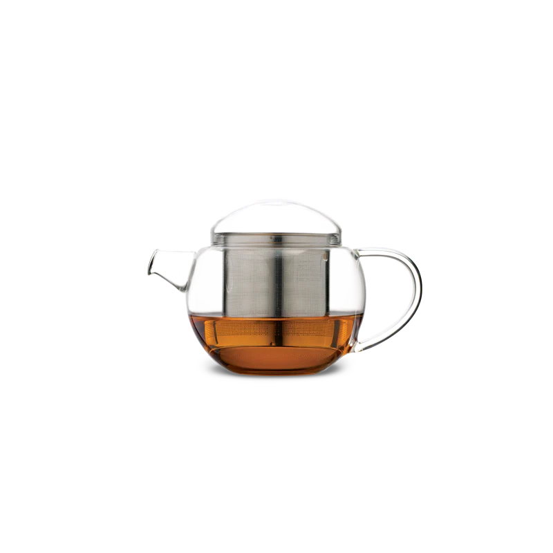 Loveramics 400ml Glass Teapot white Infuser