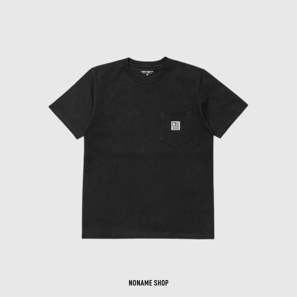 CARHARTT 口袋 小LOGO 短袖 黑 (男款)