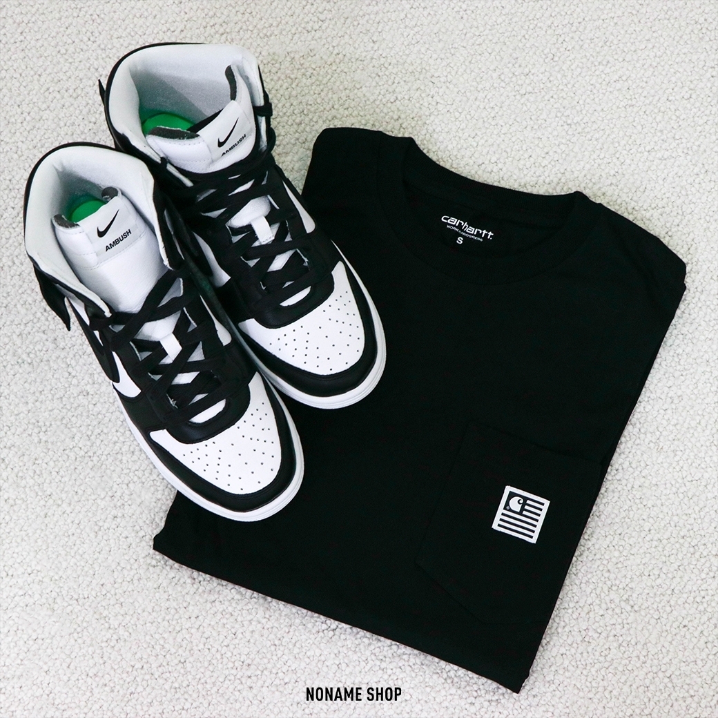 CARHARTT 口袋 小LOGO 短袖 黑 (男款)