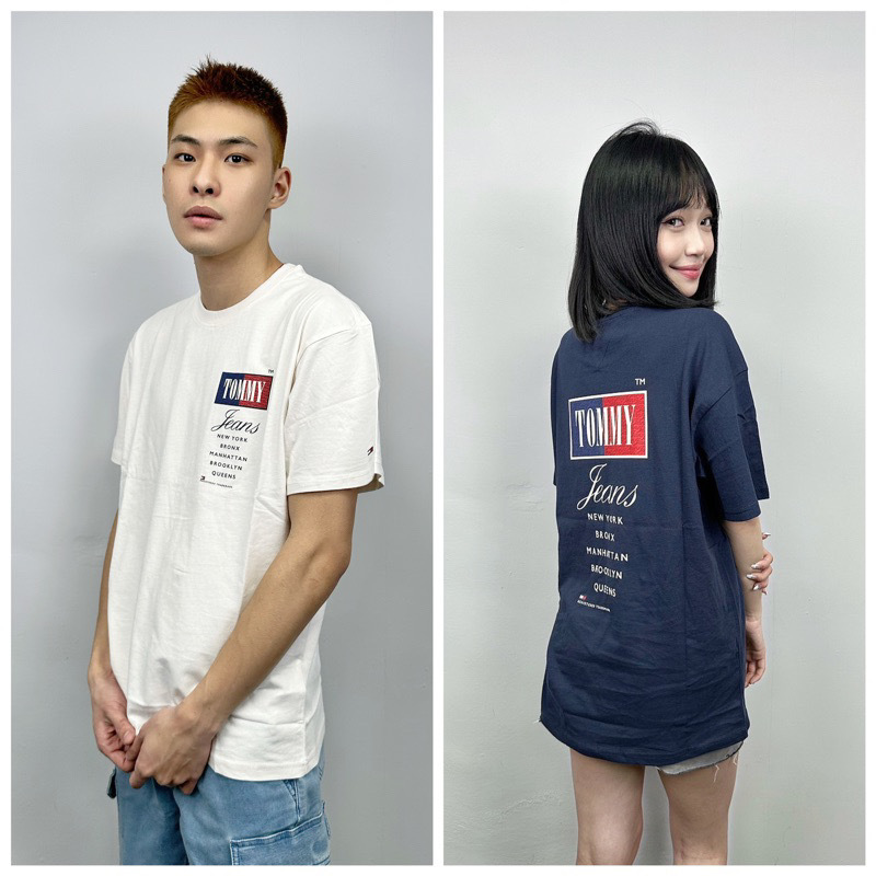 Tommy Jeans 左胸/背後 方框字母 短袖T恤 短T