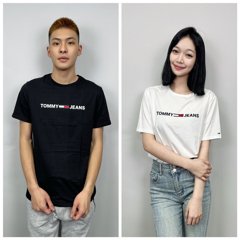 Tommy Jeans 字母國旗 短袖T恤 短T