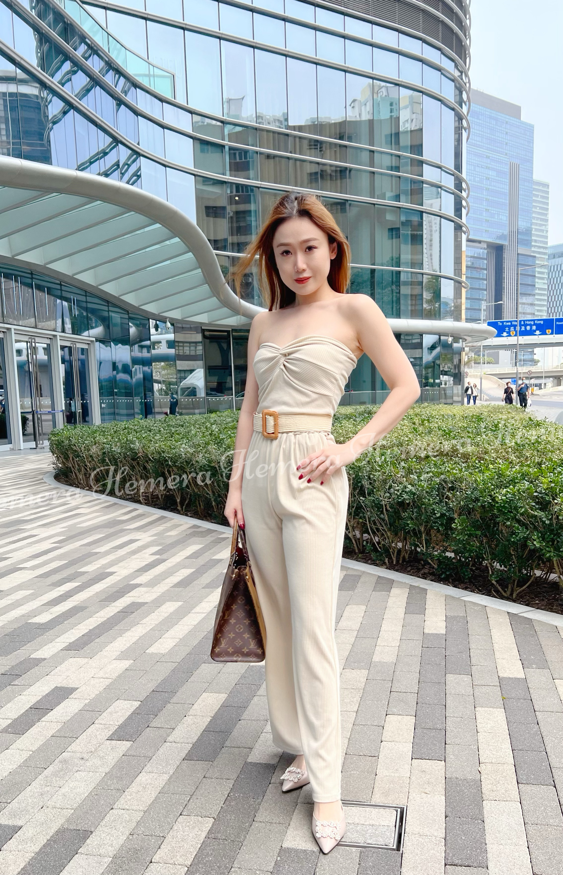 ST23W0318 大波瘦腳渡假風套裝