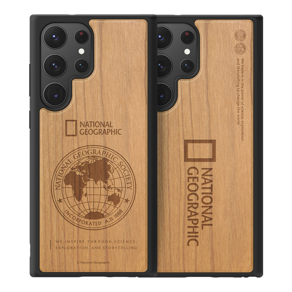 National Geographic - Global Seal Wood - Samsung S25 Case 國家地理天然木防撞手機殼