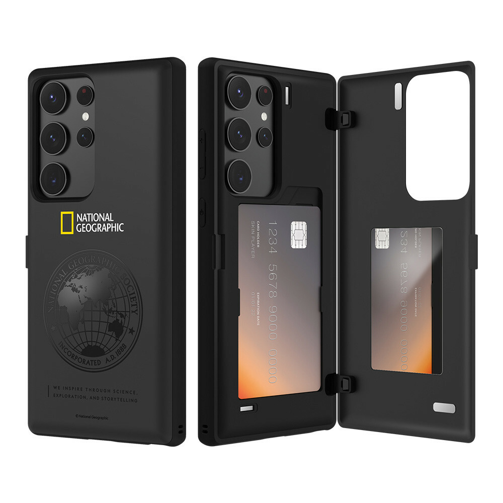 National Geographic - Card Door Bumper - Samsung S25 Case 國家地理插卡防撞手機殼