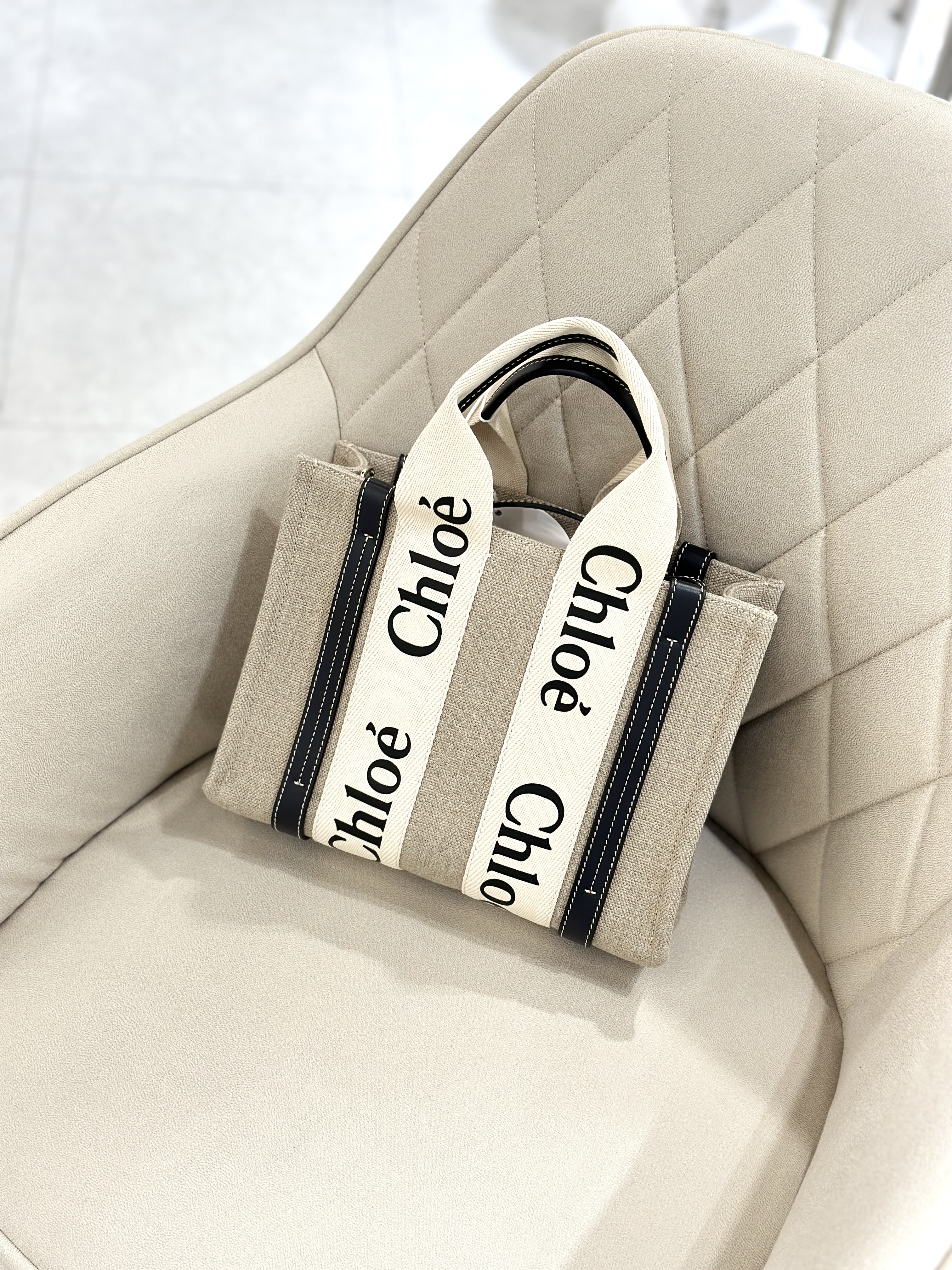 CHLOE Woody Small Tote With Strap