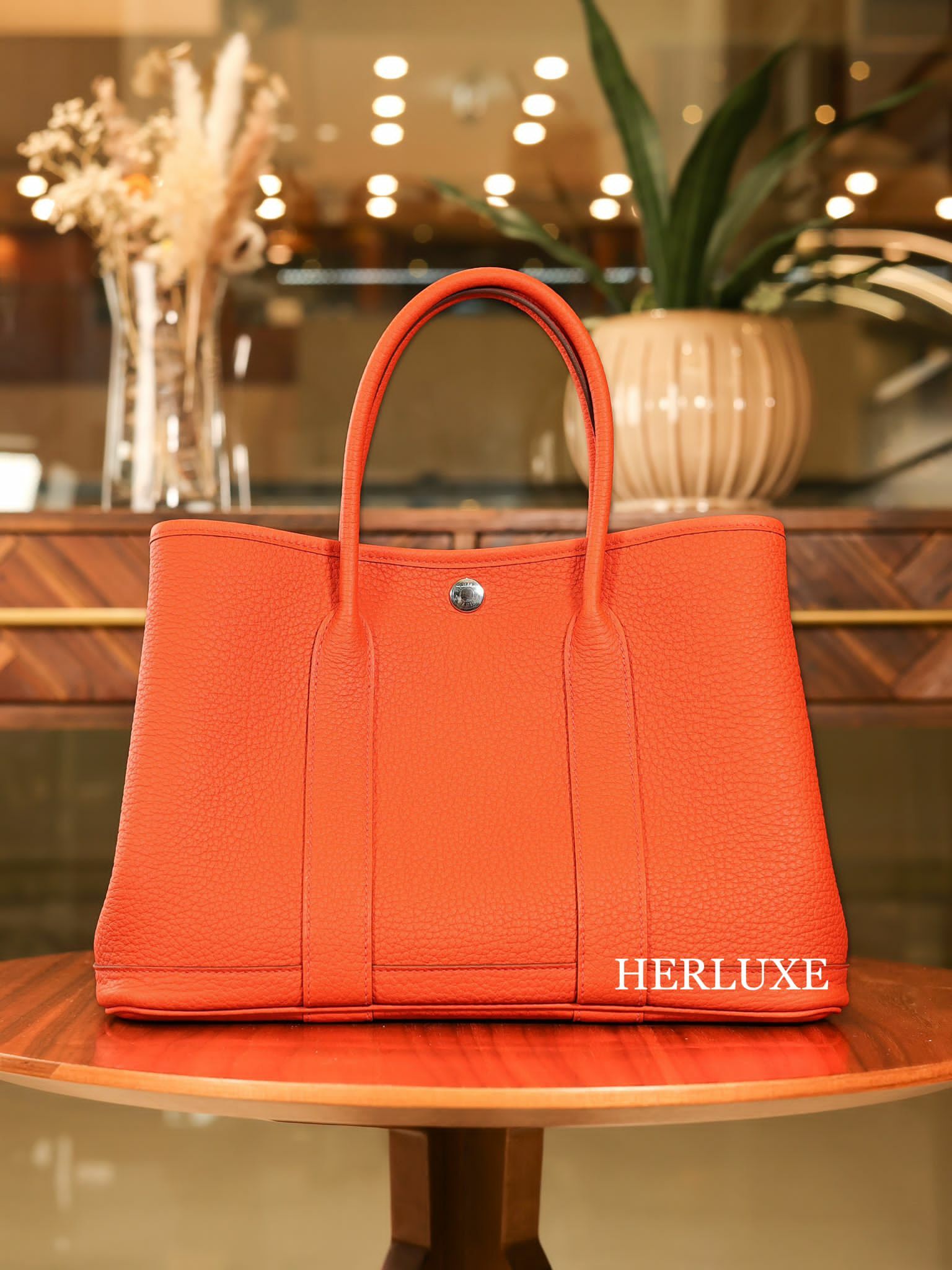 Garden party 30 9T capucine leather W