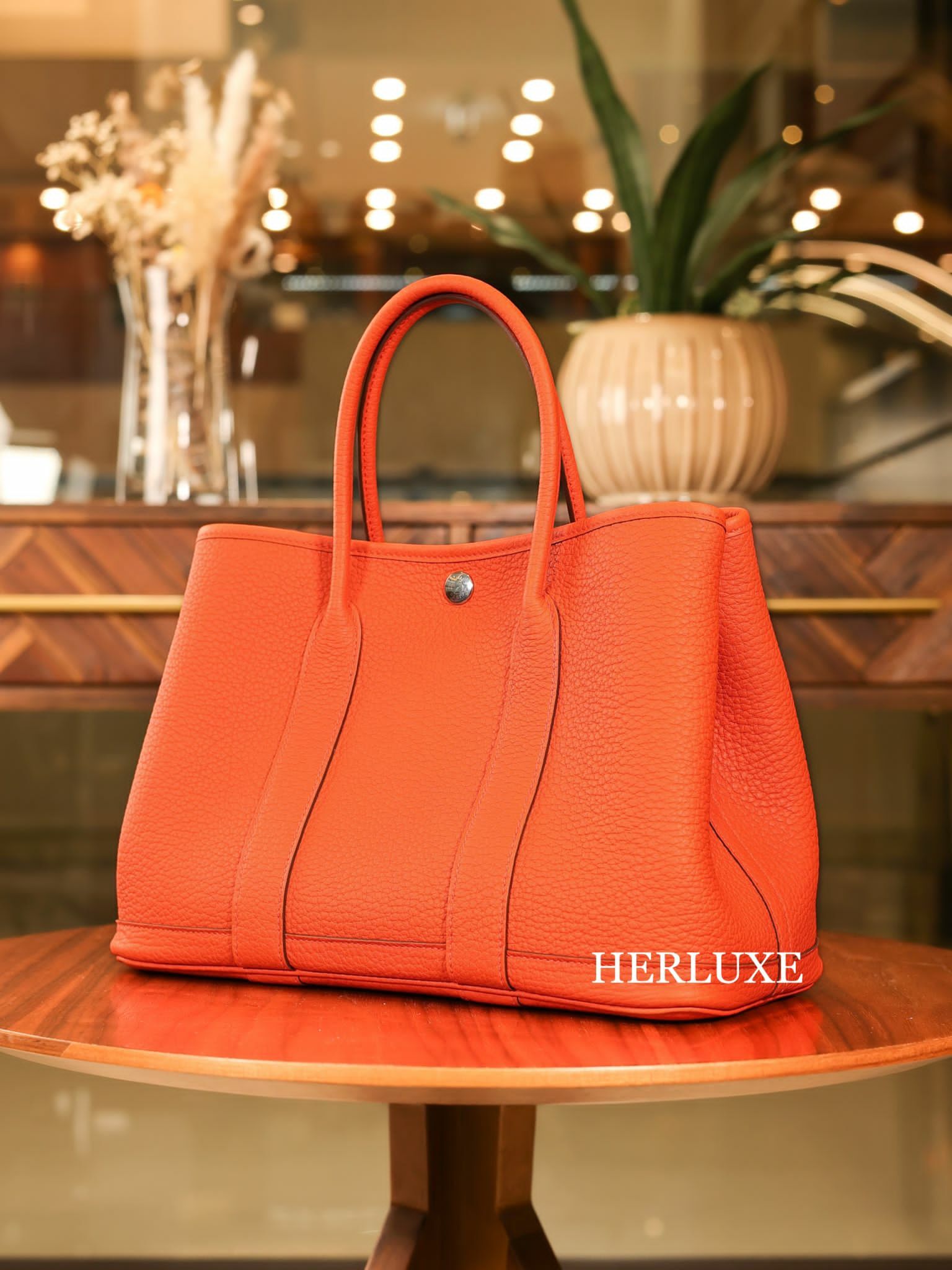 Garden party 30 9T capucine leather W