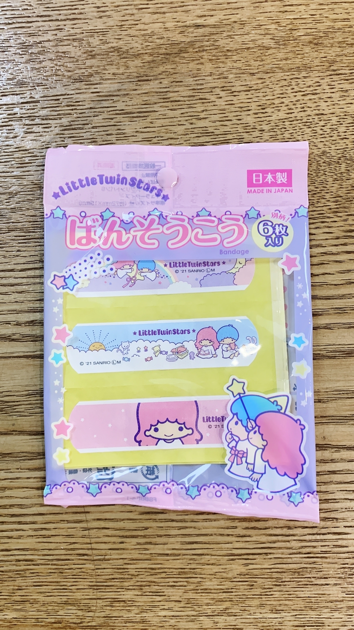 日本製 Little Twin Stars 膠布6枚入