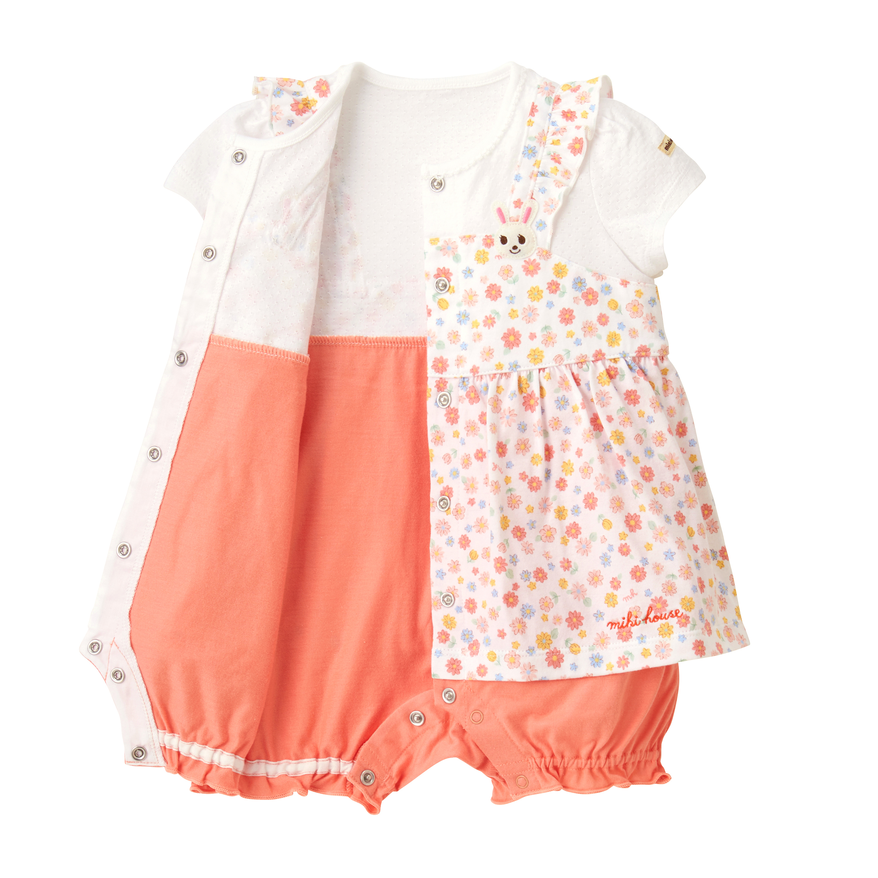 兔子碎花連體服