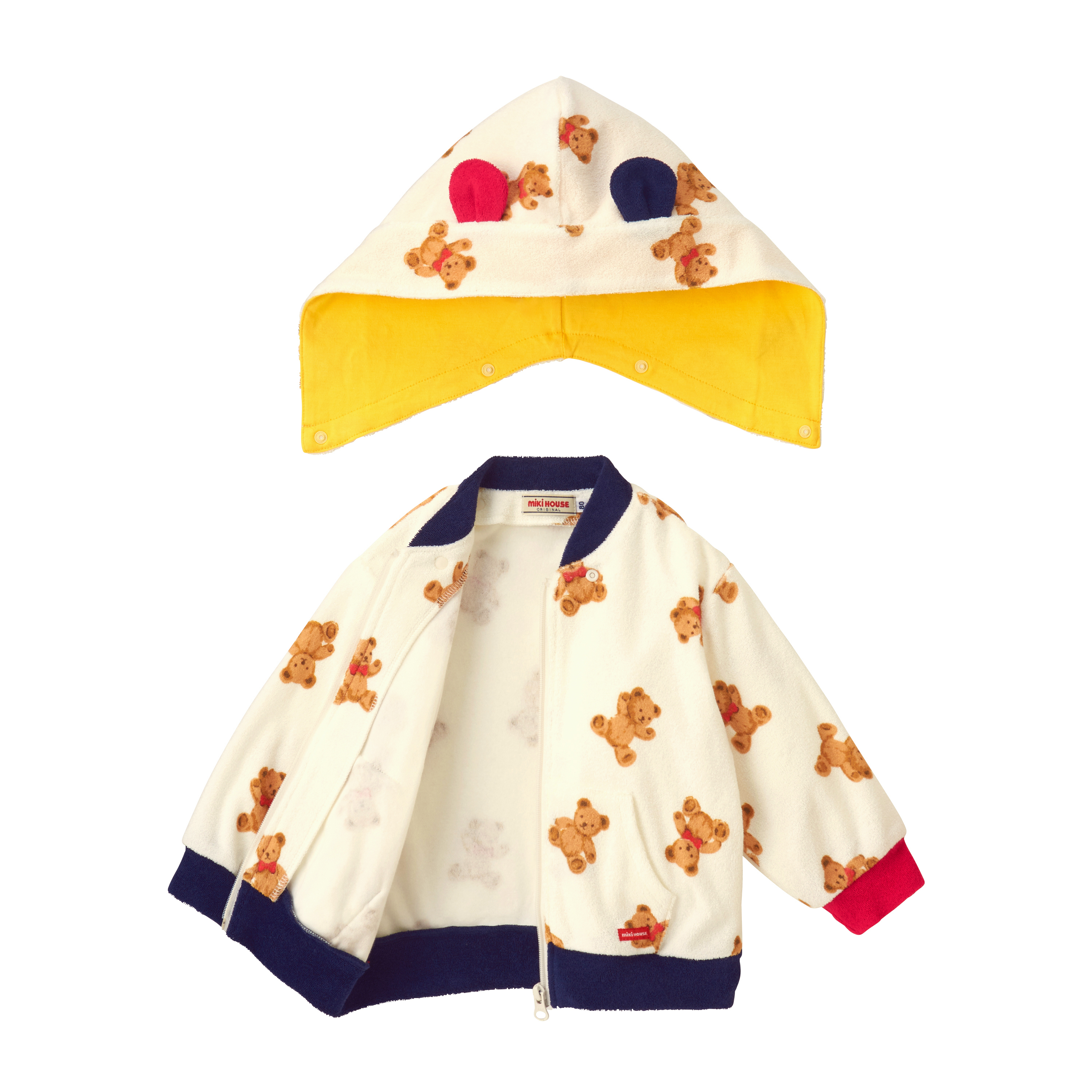 小熊立體耳朵全團外套