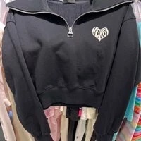 [S] NERDY W`S SOUFFLE CROPPED,BLACK, SN213 (SN213)