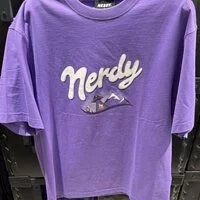 [S] NERDY MILK S/S T-SHIRT (NERDY ORIGIN FIT),PURPLE, PNES23KG211704 (SN215)