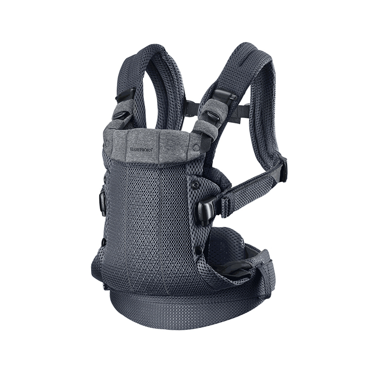 BABYBJORN - Harmony  3D透氣嬰兒背帶 (黑灰色)