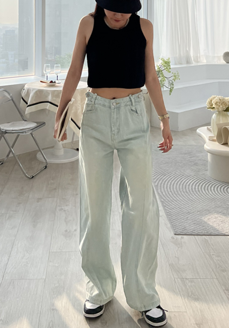 水洗多色寬褲*3色