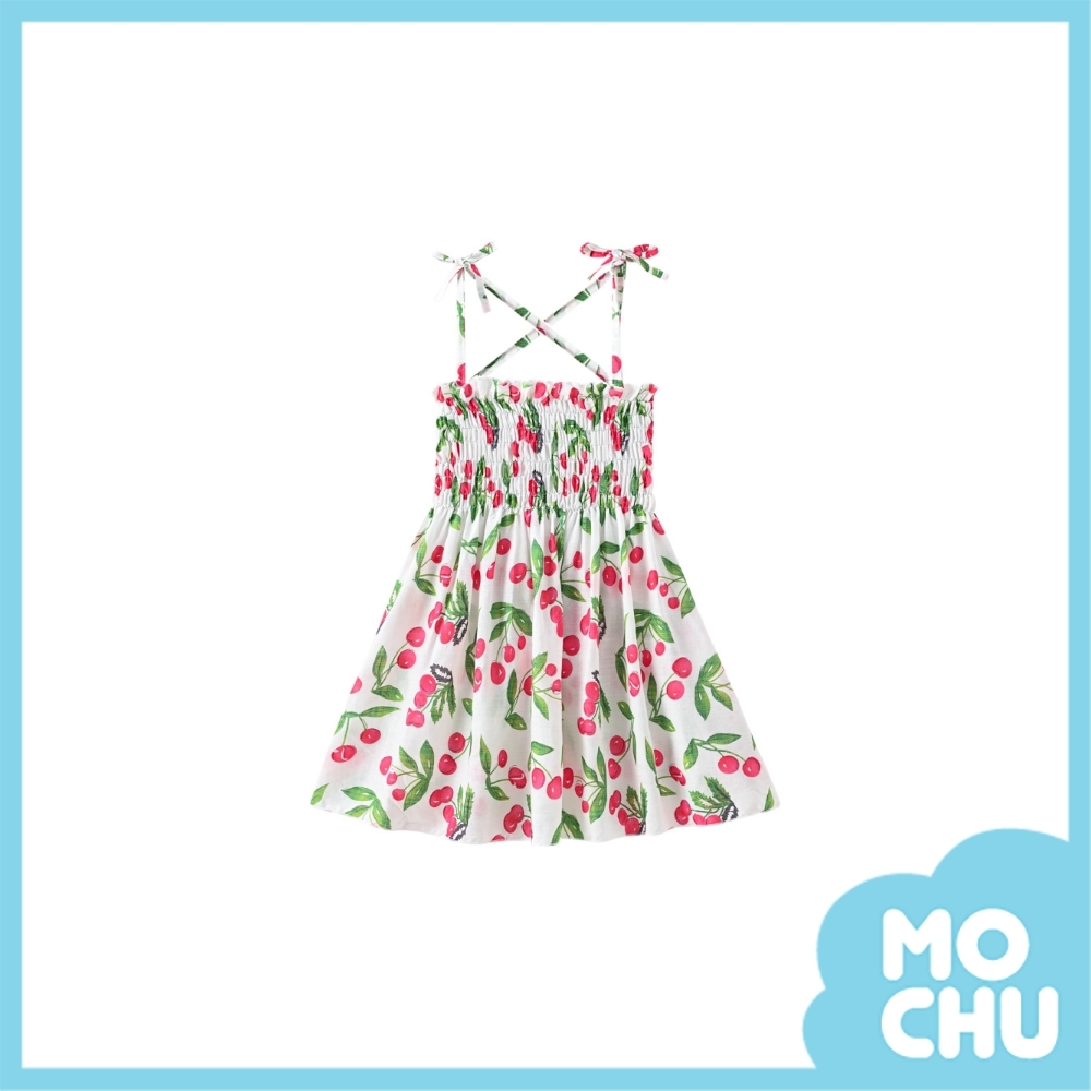 可口櫻桃吊帶連衣裙