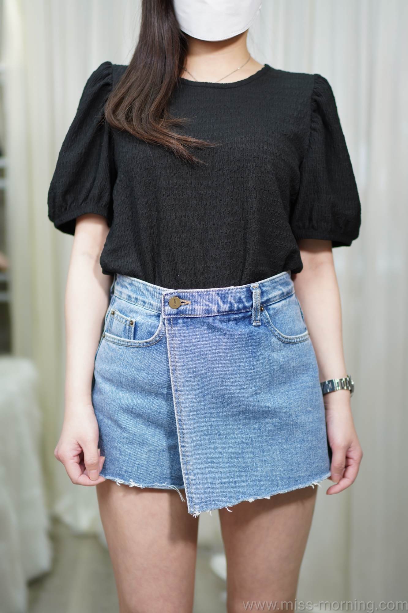 軟熟暗壓花上衣(13057)