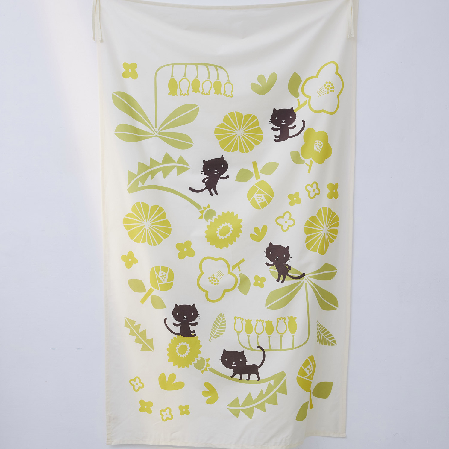 （絕版）藝術掛簾/藝術家聯名/印花樂 x 米力/黃花與無辜貓