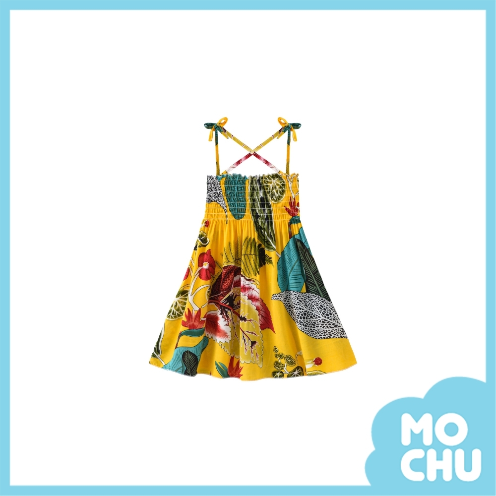 異國風情吊帶連衣裙