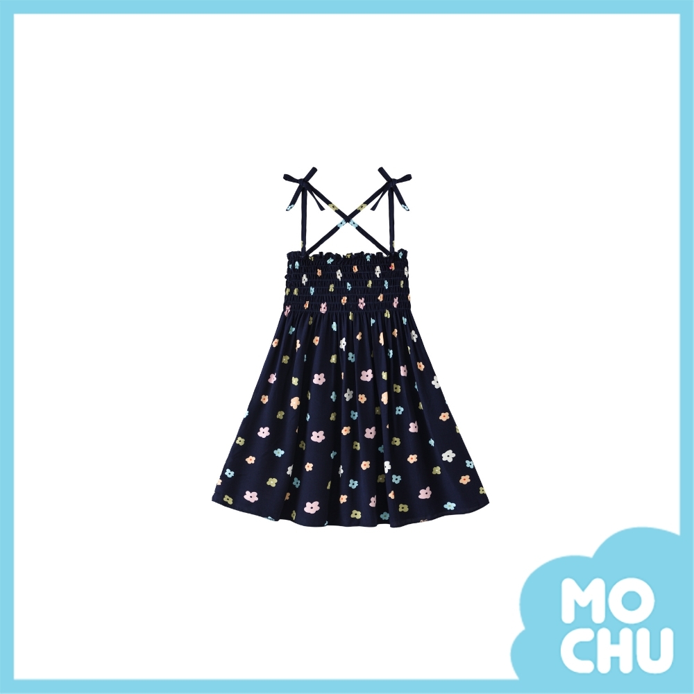 小清新花朵吊帶連衣裙