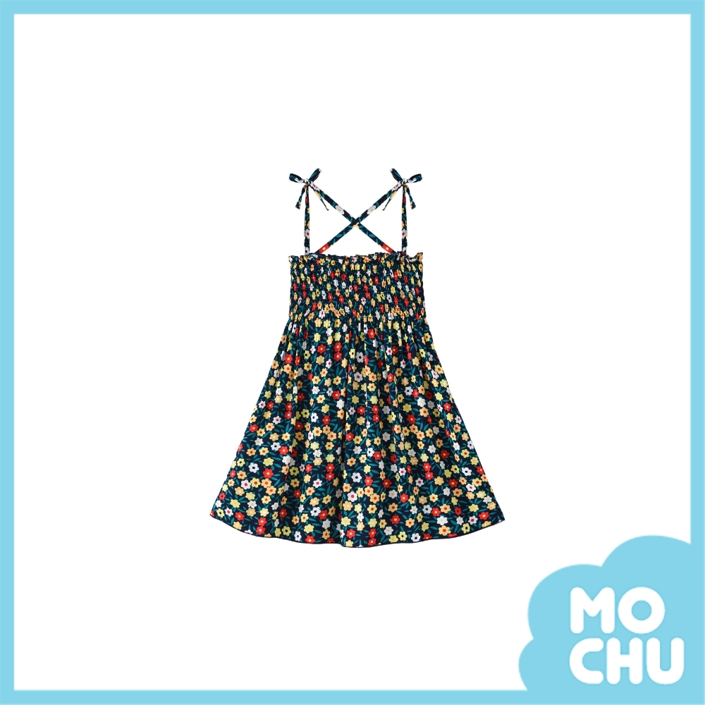 花花世界吊帶連衣裙