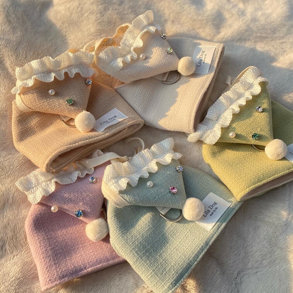 Liladog 珠寶胸背＋帽帽組（施華洛世奇水晶）